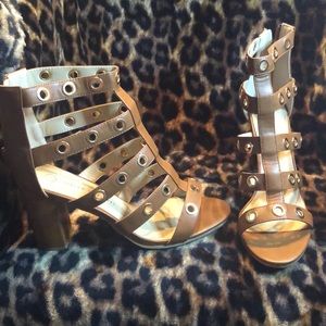 Strap Leather Heel